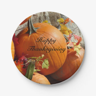 Happy Thanksgiving Pumpkins Paper-Bord Papieren Bordje