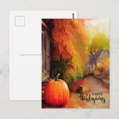 Happy Thanksgiving Quiet Life op het platteland Briefkaart (Voorkant / Achterkant)