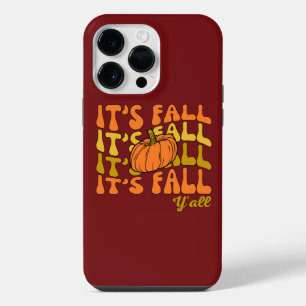 Happy Thanksgiving Quote Het is Herfst Y'all iPhone 14 Pro Max Hoesje