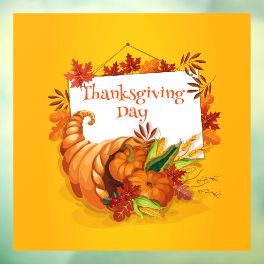 Happy Thanksgiving Raamsticker (Vel 3)