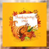 Happy Thanksgiving Raamsticker (Vel 2)