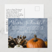 Happy Thanksgiving Real Estate Agent Business Feestdagenkaart (Voorkant / Achterkant)