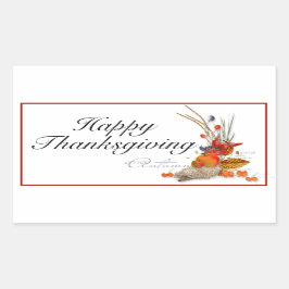 Happy Thanksgiving Rechthoekige Sticker