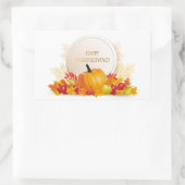 Happy Thanksgiving Rechthoekige Sticker (Tas)