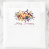 Happy Thanksgiving Rechthoekige Sticker (Tas)