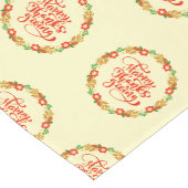 Happy Thanksgiving Red Gold Wreath Medium Tafelloper (Hoek)