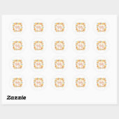Happy Thanksgiving Ronde Sticker (Vel)
