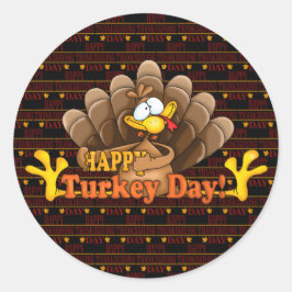 Happy Thanksgiving Ronde Sticker