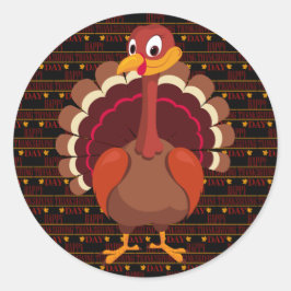 Happy Thanksgiving Ronde Sticker