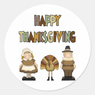 Happy Thanksgiving Ronde Sticker