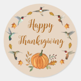 Happy Thanksgiving Ronde Sticker