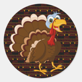Happy Thanksgiving Ronde Sticker