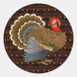 Happy Thanksgiving Ronde Sticker
