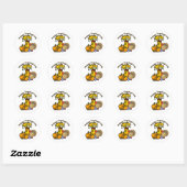 Happy Thanksgiving Ronde Sticker (Vel)