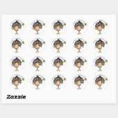 Happy Thanksgiving Ronde Sticker (Vel)