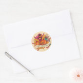 Happy Thanksgiving Ronde Sticker (Envelop)