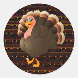 Happy Thanksgiving Ronde Sticker