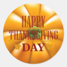 Happy Thanksgiving Ronde Sticker