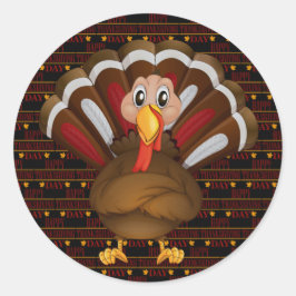 Happy Thanksgiving Ronde Sticker