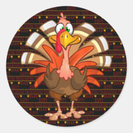Happy Thanksgiving Ronde Sticker