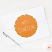 Happy Thanksgiving Ronde Sticker (Envelop)