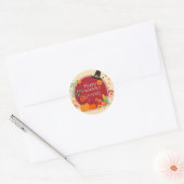 Happy Thanksgiving Ronde Sticker (Envelop)