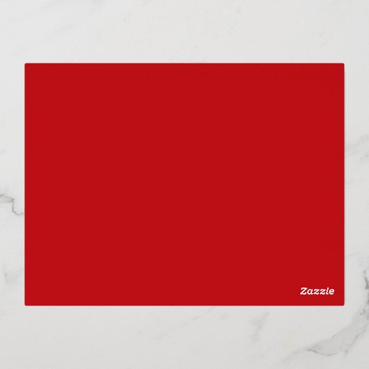 Happy Thanksgiving rood aangepast script elegant Folie Feestdagen Briefkaart (Achterkant)