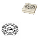 Happy Thanksgiving Rubberstempel (Gestempeld)