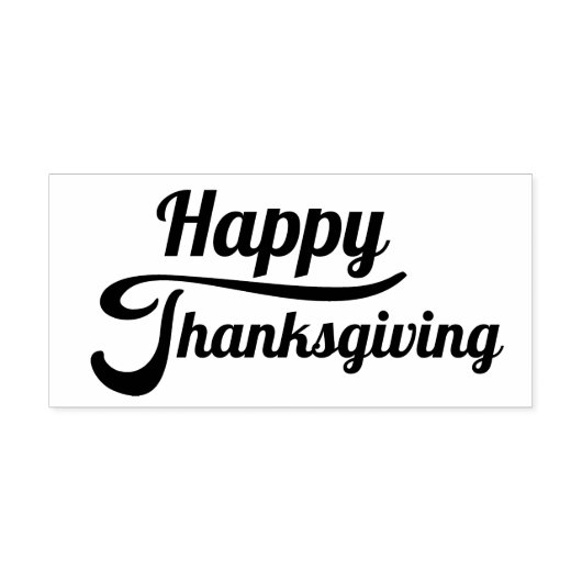 Happy Thanksgiving Rubberstempel (Afrduk)