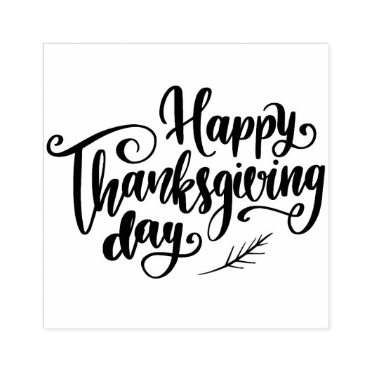 Happy Thanksgiving Rubberstempel (Afrduk)