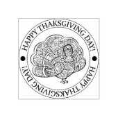 Happy thanksgiving rubberstempel (Afrduk)