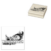 Happy Thanksgiving Rubberstempel (Gestempeld)