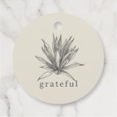 Happy Thanksgiving Rustic Pumpkin Thanksgiving Bedankjes Labels (Achterkant)