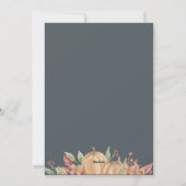 Happy Thanksgiving rustieke herfst pompoen foto Feestdagenkaart (Achterkant)