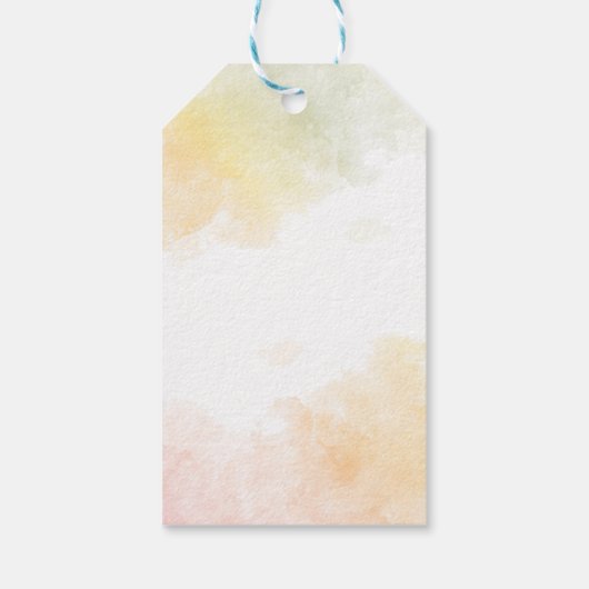 Happy Thanksgiving, rustieke Herfst pompoenen Cadeaulabel (Achterkant)