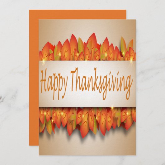 Happy Thanksgiving Save The Date (Voorkant / Achterkant)