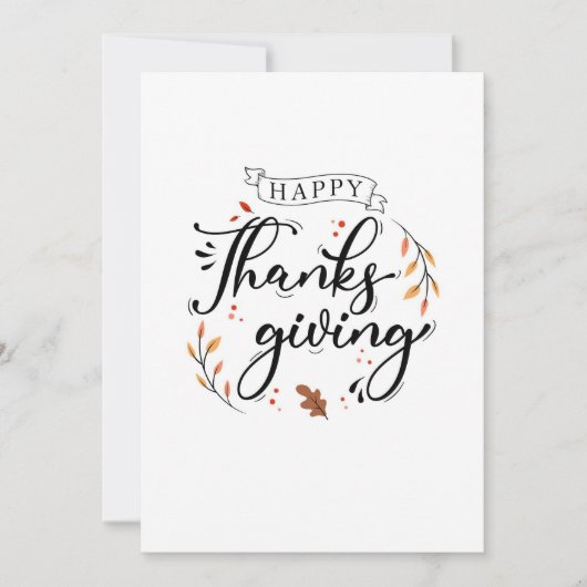 Happy Thanksgiving Save The Date (Voorkant)