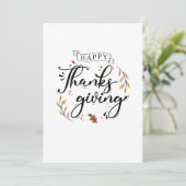 Happy Thanksgiving Save The Date (Staand voorkant)