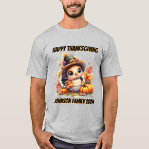 Happy Thanksgiving Schattige Baby Turkije T-shirt