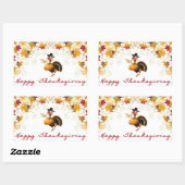 Happy Thanksgiving schattige kalkoen sticker (Vel)