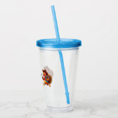 Happy Thanksgiving Schattige Turkije Reizen Acryl Drinkbeker (Links)