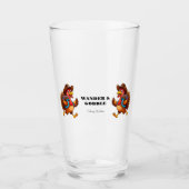 Happy Thanksgiving Schattige Turkije Reizen Glas (Voorkant)