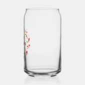 Happy Thanksgiving Schattigee aangepaste herfstbla Blikvorm Glas (Links)