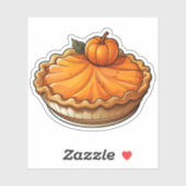 Happy Thanksgiving Schattigee Cartoon Oranje pompo Sticker (Vel)