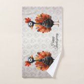Happy Thanksgiving Schattigee kleurrijke Baby Turk Bad Handdoek (Handdoek)
