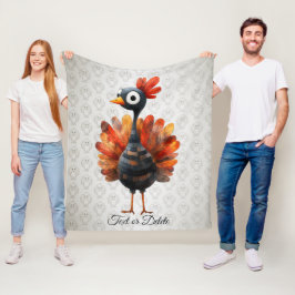 Happy Thanksgiving Schattigee kleurrijke Baby Turk Fleece Deken