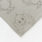 Happy Thanksgiving Schattigee kleurrijke Baby Turk Fleece Deken (Hoek)