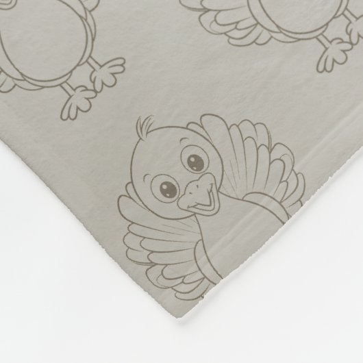 Happy Thanksgiving Schattigee kleurrijke Baby Turk Fleece Deken (Hoek)