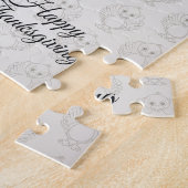 Happy Thanksgiving Schattigee kleurrijke Baby Turk Legpuzzel (Zijkant)