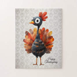 Happy Thanksgiving Schattigee kleurrijke Baby Turk Legpuzzel